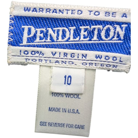 VTG Classic Women's PENDLETON Grey 100% Virgin Wool Blazer Size 10 Made In USA - Picture 2 of 9